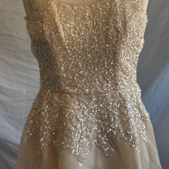 Jill Stuart Iman Sequin Strapless Dress | Color: Kiss / Champagne | Size 4 | NWT - Picture 5 of 7